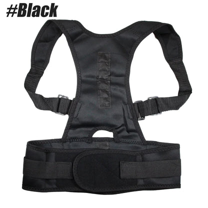 Magnetic Therapy Posture Support Back Brace -Adjustable Posture Corrector Brace Shoulder Back Support Belt- Relieves Neck, Back