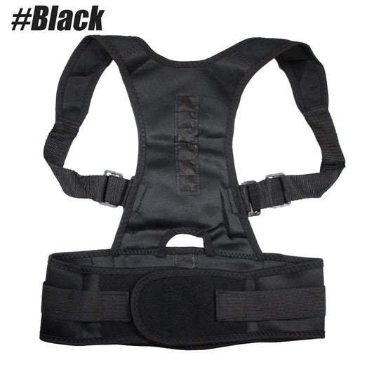 Magnetic Therapy Posture Support Back Brace -Adjustable Posture Corrector Brace Shoulder Back Support Belt- Relieves Neck, Back